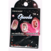 STRASS ONGLES PETALE ROUGE